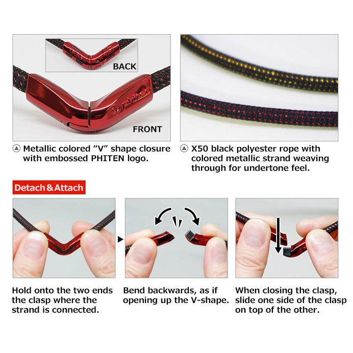 X50 TITANIUM NECKLACE V-EDGE