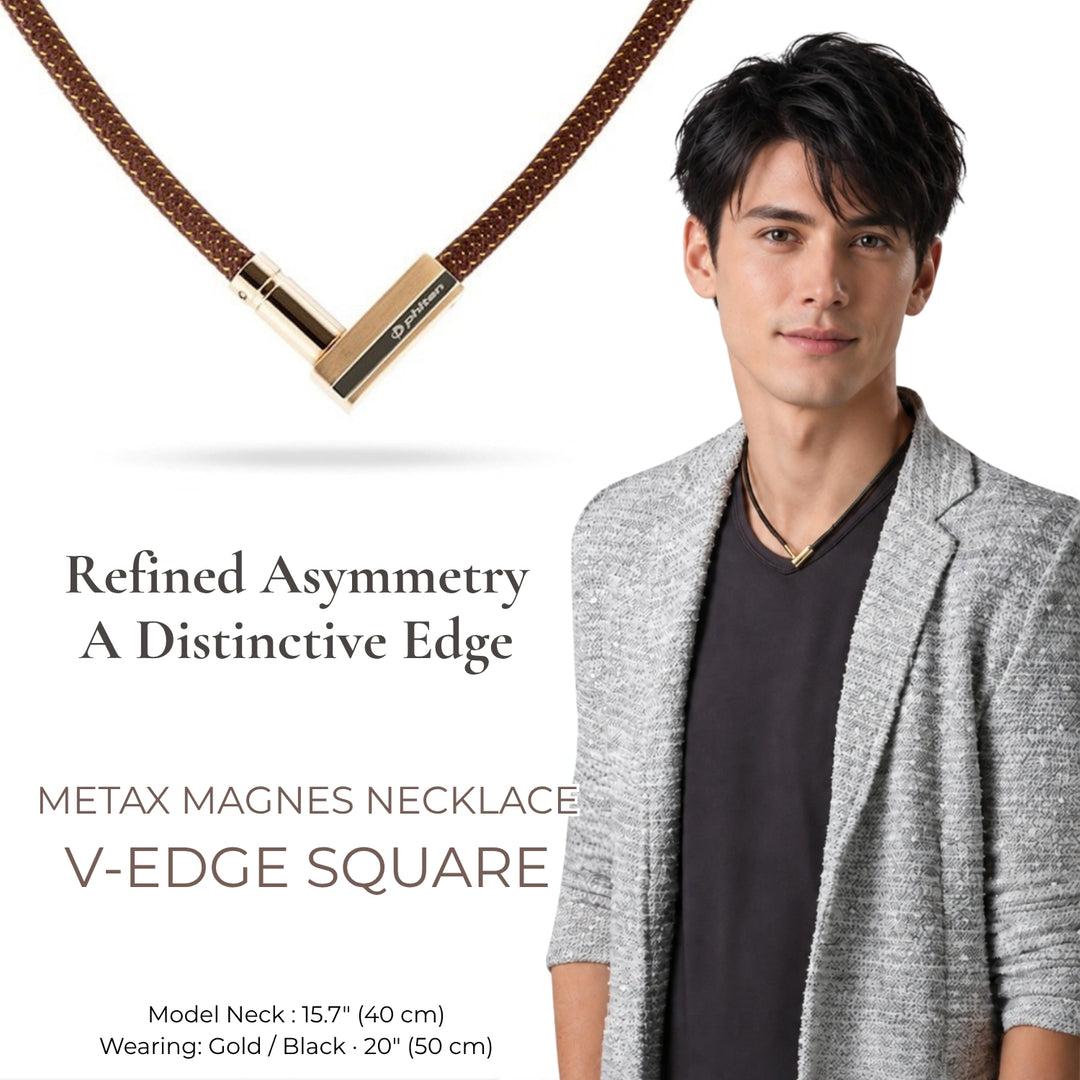 Metax Magnes Necklace V-Edge Square