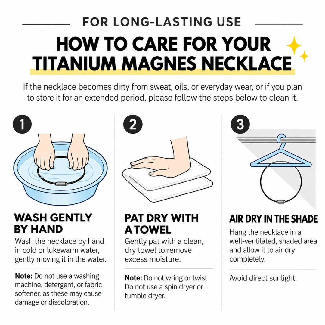TITANIUM MAGNES NECKLACE BULLET