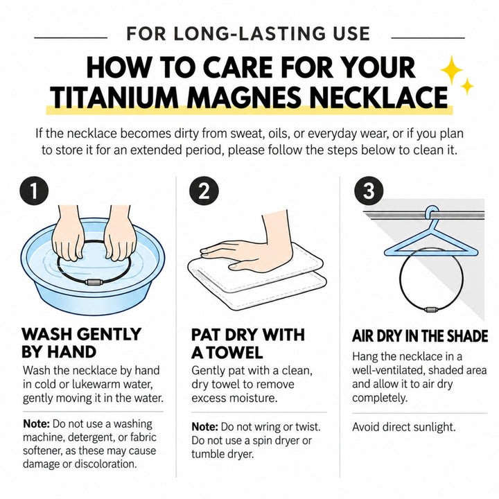 TITANIUM MAGNES NECKLACE BULLET