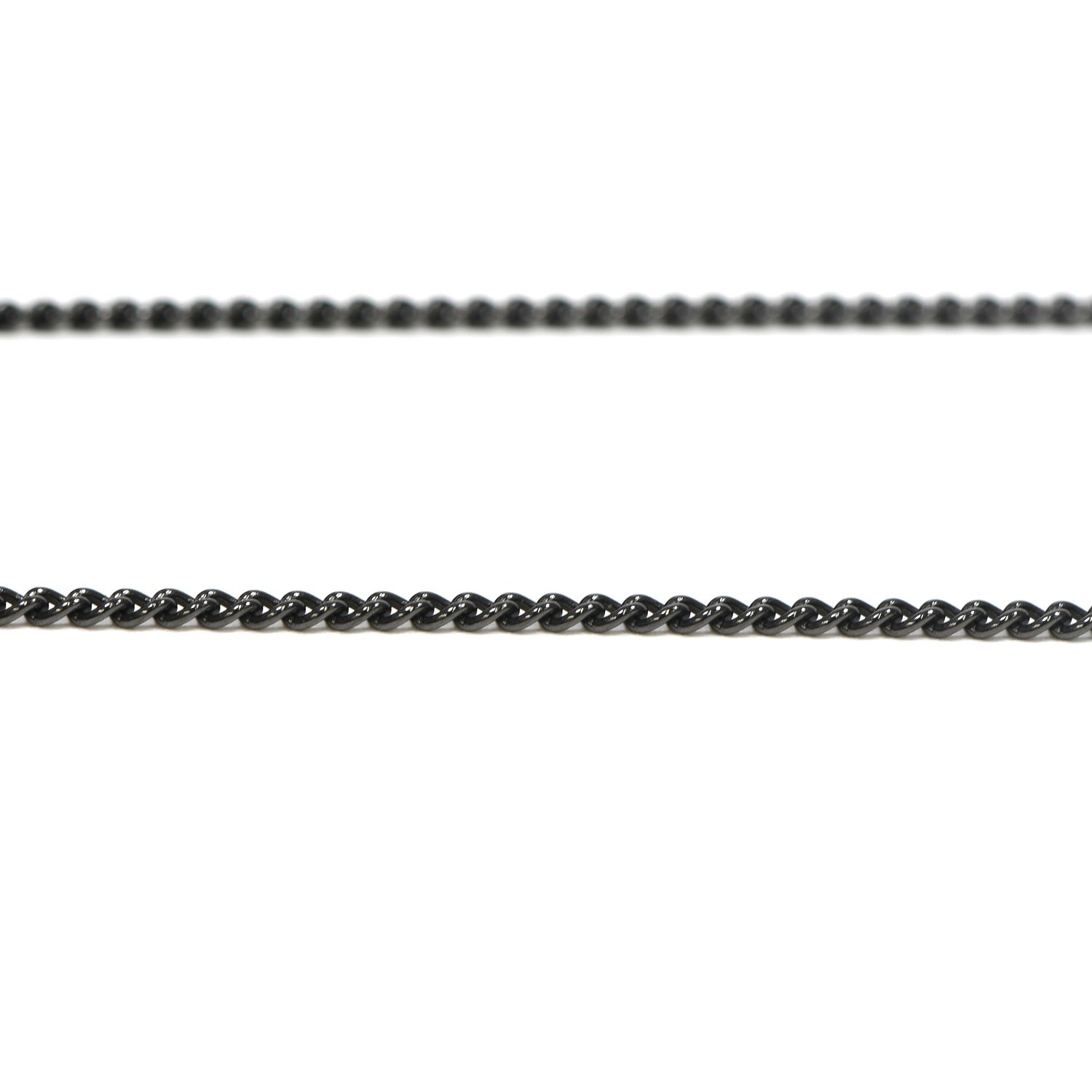 TITANIUM CHAIN NECKLACE SLENDER BLACK IP – Phiten