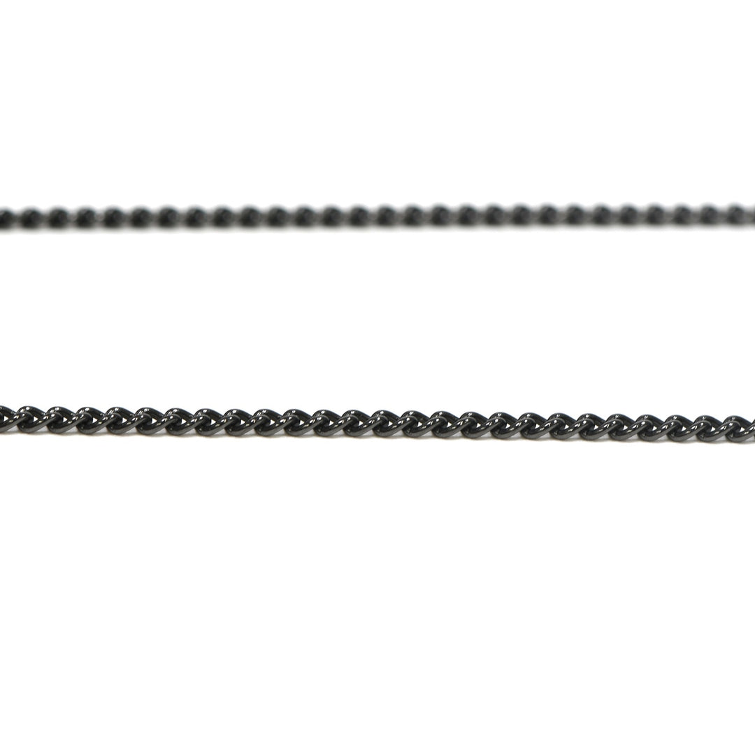 TITANIUM CHAIN NECKLACE SLENDER BLACK IP