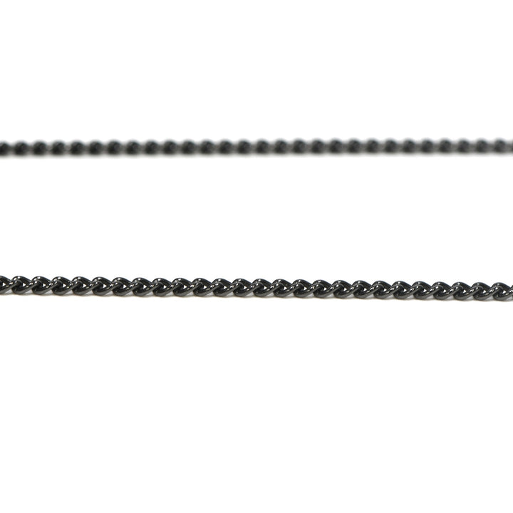 TITANIUM CHAIN NECKLACE SLENDER BLACK IP