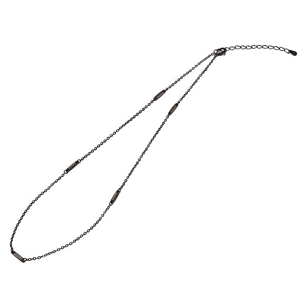 Titanium Slim Chain Necklace Station