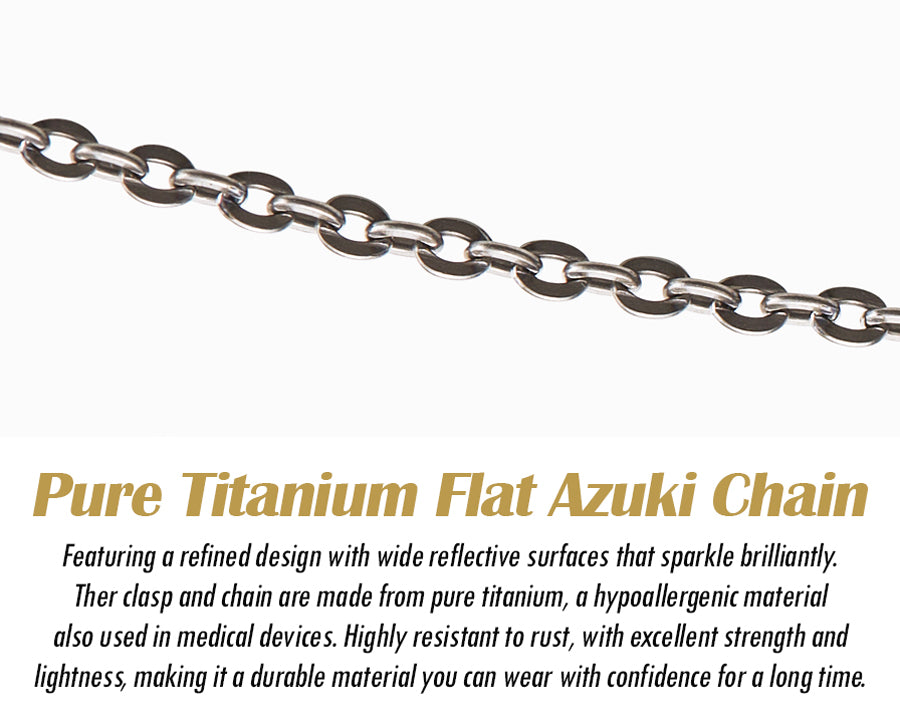 Titanium Slim Chain Necklace Station