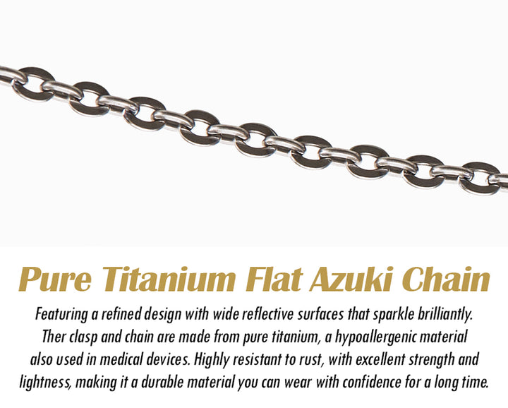 Titanium Slim Chain Necklace Station